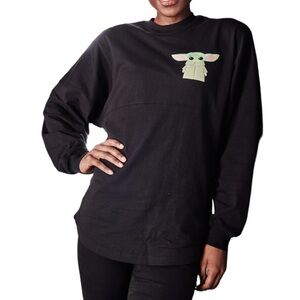 Disney Star Wars Black Yoda Protect, Snack, Attack  Cotton Spirit Jersey XXl